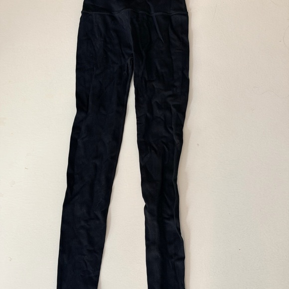 Fabletics Black Ribbed Leggings - Picture 3 of 4